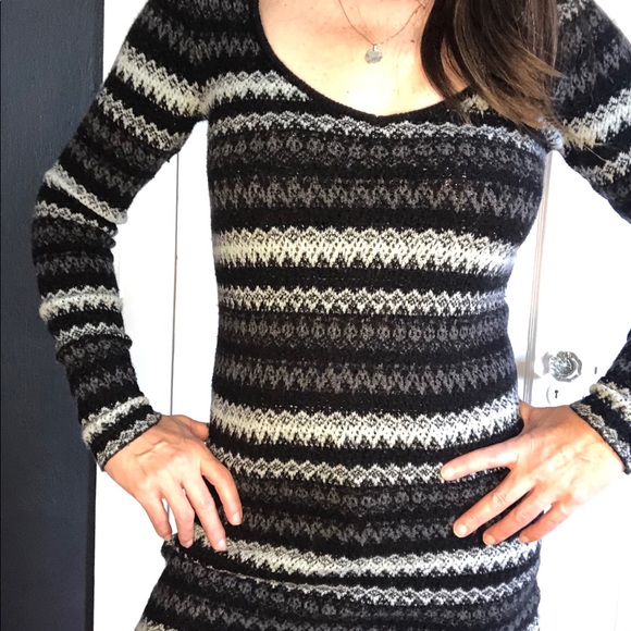 Free People Intarsia Chenille Tunic Sweater Medium - Picture 3 of 14